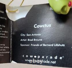 2003 Cow Parade Cowctus Limited Edition Retired #7288 Brad Braune San Antonio