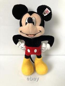2013 STEIFF 682506 MICKEY MOUSE 25cm LIMITED To 1500 Mohair With Stand