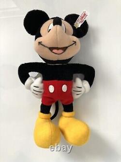 2013 STEIFF 682506 MICKEY MOUSE 25cm LIMITED To 1500 Mohair With Stand