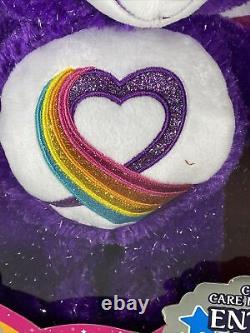 2017 Just Play Care Bears Rainbow Heart Bear 35th Anniversary Plush