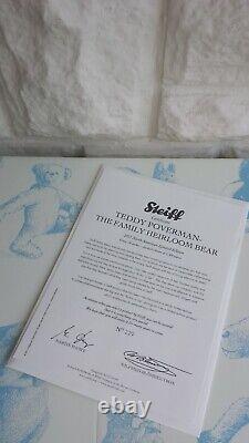 Bnwt, Official Steiff Limited Edition Jointed Mohair Teddy Bear Retired/rare