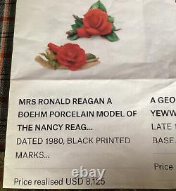 Boehm Porcelain Nancy Reagan Rose #350-27 Limited Edition #247 England EUC