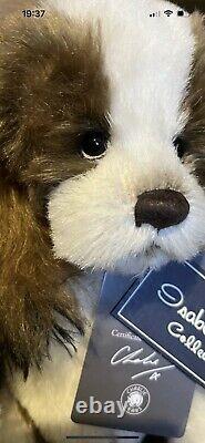 Charlie Bear Funny Bones Dog Mohair Rare Retired Limited Edition Beautiful Face