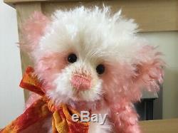 Charlie Bears 2011 Strawberry Cheesecake Non UK Ltd Edition Pink Mohair 362/500