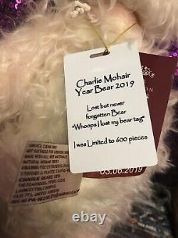 Charlie Bears Charlie 2019 Mohair Year Bear 15 Ltd Edition Of 600 (Pink)