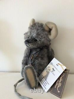 Charlie Bears Cheese Mouse 11 Limited Edition, Rare And Retired! 2011 Mohair
