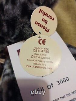 Charlie Bears Dottie Lottie Limited Edition 0768 of 3000 Retired 2010 With Tags