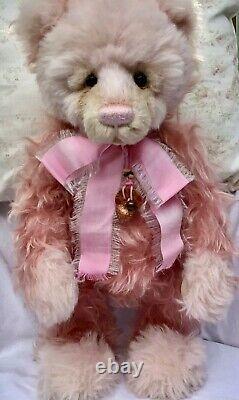 Charlie Bears Gladrags Mohair pink 2016 Ltd Ed Retired Tags Bag Exc Condition