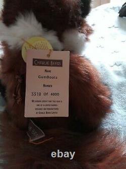 Charlie Bears Gumboots Fox Limited Edition No. 3318 Of 4000 Retired