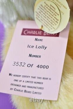 Charlie Bears Ice Lolly Limited Edition Isabelle Lee Designed Tagged