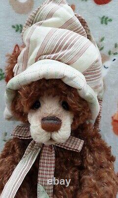 Charlie Bears Night Cap New With Tags And Bags, Mohair, 2021 Ltd Ed, Rtd, 16 Tall