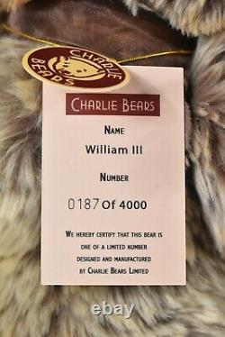 Charlie Bears William III Retired and Tagged Limited Edition Isabelle Lee Design