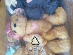 Cherished Teddies set 549967 Limited Edition 4 x 13 Teddy Bear Plush 1998 Rare