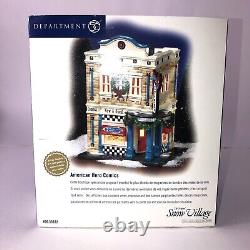 DEPT 56 AMERICAN HERO COMICS Snow Village RETIRED LIMITED EDITION NUMBERED Light