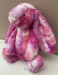 Jellycat Special Edition Medium Sherbet Bashful Bunny Soft Toy Pink Purple Mix