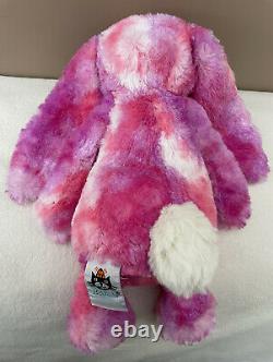 Jellycat Special Edition Medium Sherbet Bashful Bunny Soft Toy Pink Purple Mix
