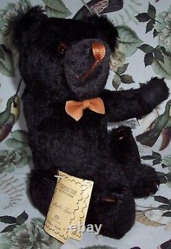 Johanna Haida Max Black Mohair Teddy Bear Martin c1998 Germany Ltd Edition