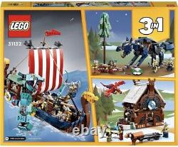 LEGO 31132 Creator 3 in 1 Viking Ship and the Midgard Serpent Set BRAND NEW