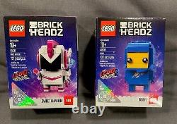 LEGO BRICKHEADZ Benny 41636 & Sweet Mayhem 41637 Retired! New in Sealed Boxes