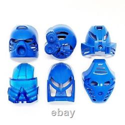 LEGO Bionicle Complete Set of Six Great Kanohi Masks for Toa Mata Gali Blue
