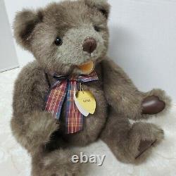 Limited Edition by Gund QVC Teddy Edward Style 4510 Bear With Me Leather Jointed