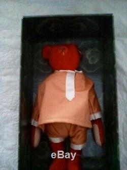Mint New Steiff Red Bear- Alfonzo Limited Edition With Certificate 1990 Rare