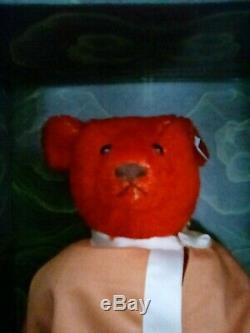 Mint New Steiff Red Bear- Alfonzo Limited Edition With Certificate 1990 Rare
