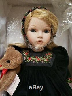 New Pauline's Limited Edition Dolls Alexa 81/950 22 With Teddy Bear, Coa