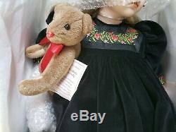 New Pauline's Limited Edition Dolls Alexa 81/950 22 With Teddy Bear, Coa