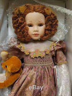 New Pauline's Limited Edition Dolls Zoe Ann 662/950 22 With Teddy Bear, Coa