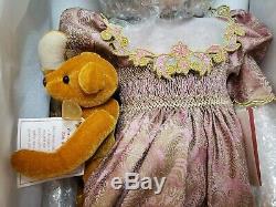 New Pauline's Limited Edition Dolls Zoe Ann 662/950 22 With Teddy Bear, Coa