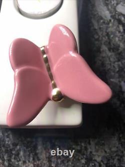 Nora Fleming Retired Mini PINK Butterfly Limited Edition