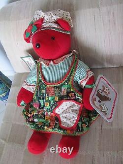 North American Bear Co VIB 1992'MRS CLAWS' Christmas Limited Edition #448/8000