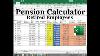 Pension And Commutation Calculator In Excel For Retired Employees