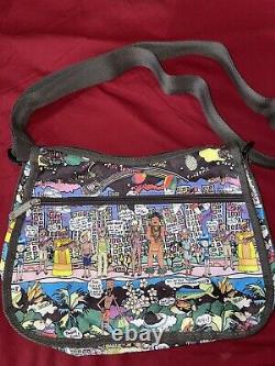 RARE LeSportsac Hawaii Exclusive Limited Edition Retired Print Classic Hobo Bag