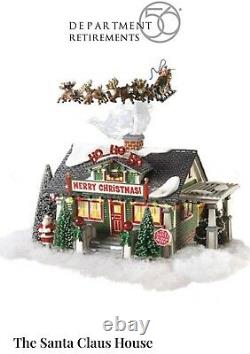 RETIRED Department 56 SNOW VILLAGE Limited Edition THE SANTA CLAUS HOUSE