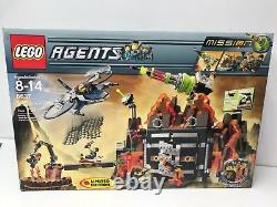 RETIRED NEW LEGO Agents 8637 LIMITED EDITION Volcano Base NISP MINT