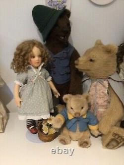 R John Wright Goldilocks & The Three Bears. Ltd Edition Beautiful Set