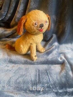Rare 8 Inches Tall Antique Einco C1915 Googly Eyed Tubby Dog Beautiful Example