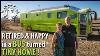 Retired Artistic Couple Converts Bus Into Tiny Home W Clever Ideas U0026 Murphy Bed