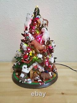 Retired Danbury English Bulldog Lighted Christmas Tree Limited Edition Excellent