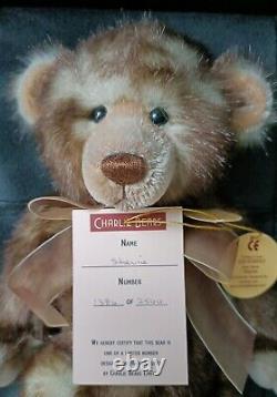 Retired limited edition Charlie Bear Stevie, very rare with authenticity tags