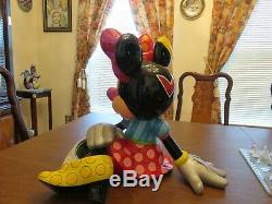 Romero Britto Disney Extra Large Minnie Mouse Figurine Retired Limited Edition