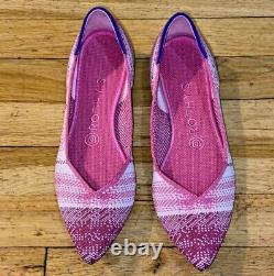 Rothy's RETIRED Pink Limited Edition (Breast Cancer Awareness) Flats, size 8.5