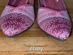 Rothy's RETIRED Pink Limited Edition (Breast Cancer Awareness) Flats, size 8.5