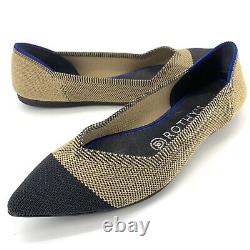 Rothy's THE POINT Pointed Toe Flats Retired Limited Edition DUNE CAP TOE Size 7