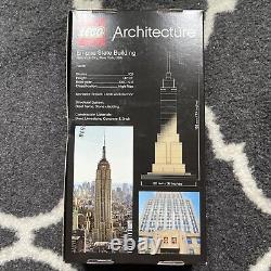 SIGNED FIRST EDITION LEGO Architecture Empire State Building 21002 NISB Rare