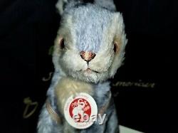 STEIFF 2008 Limited Edition Mr. Hopkins Blue Mohair Bunny Rabbit EAN 681288