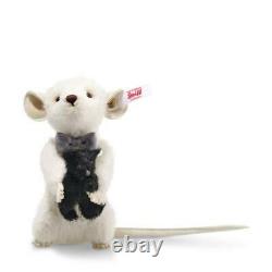 STEIFF Limited Edition Peky Mouse EAN 006852 12cm + Box White Alpaca New