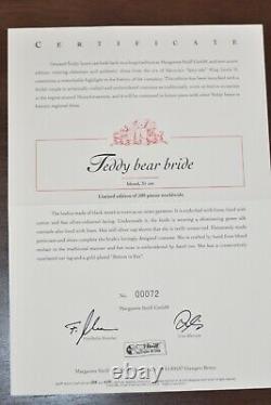Steiff 038013 Teddy Bear Bride Limited Edition COA & Boxed